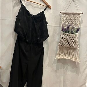 Express Black Sleeveless Jumpsuit